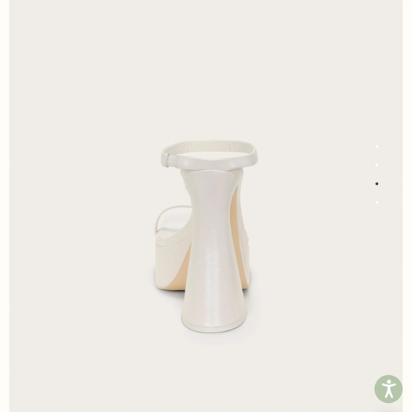Cult Gaia White Platform Sandals